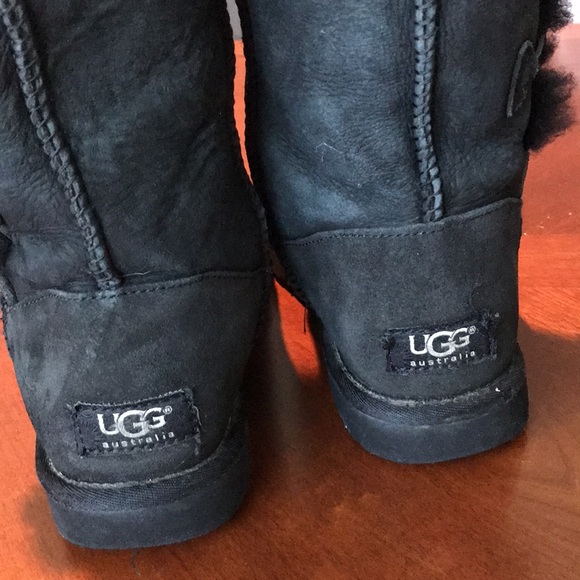 Ugg black winter boots size 6 - Picture 6 of 16